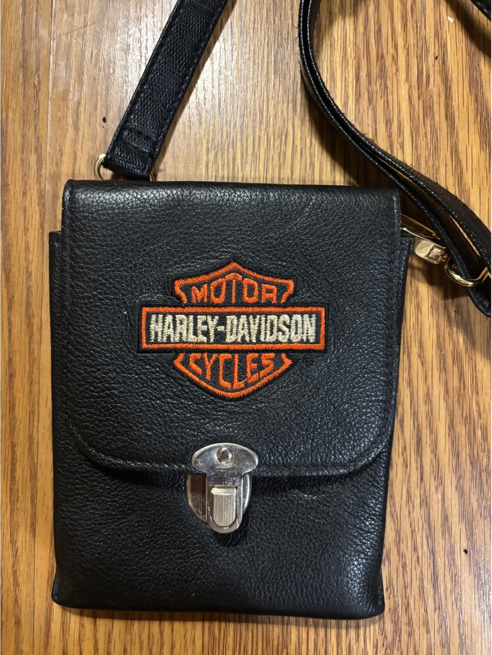 Vintage Harley Davidson Leather Crossbody Bag